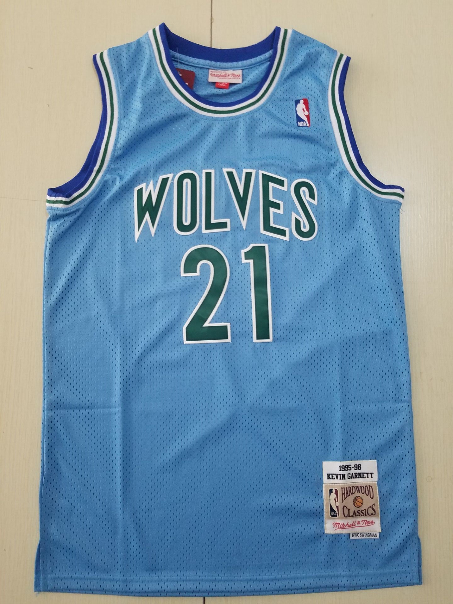 Men Minnesota Timberwolves #21 Garnett light Blue Adidas NBA Jerseys->utah jazz->NBA Jersey
